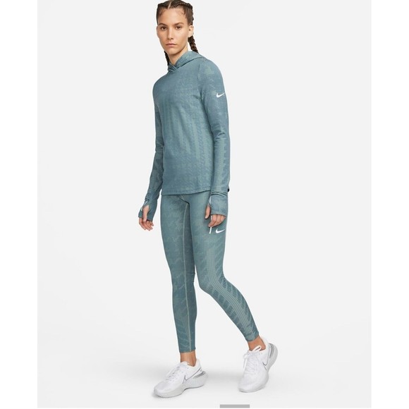 NWT$100 Nike Dri-FIT ADV Women's Long-Sleeve Running Light Hoodie DD6791-357 L - Picture 6 of 9